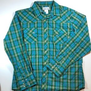 Wrangler Wrancher Plaid Western Shirt
